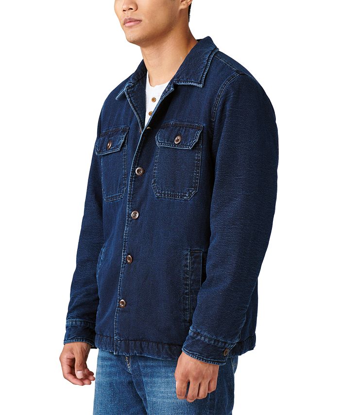Lucky Brand Men's Classic fit Lined Shirt Jacket - Macy's