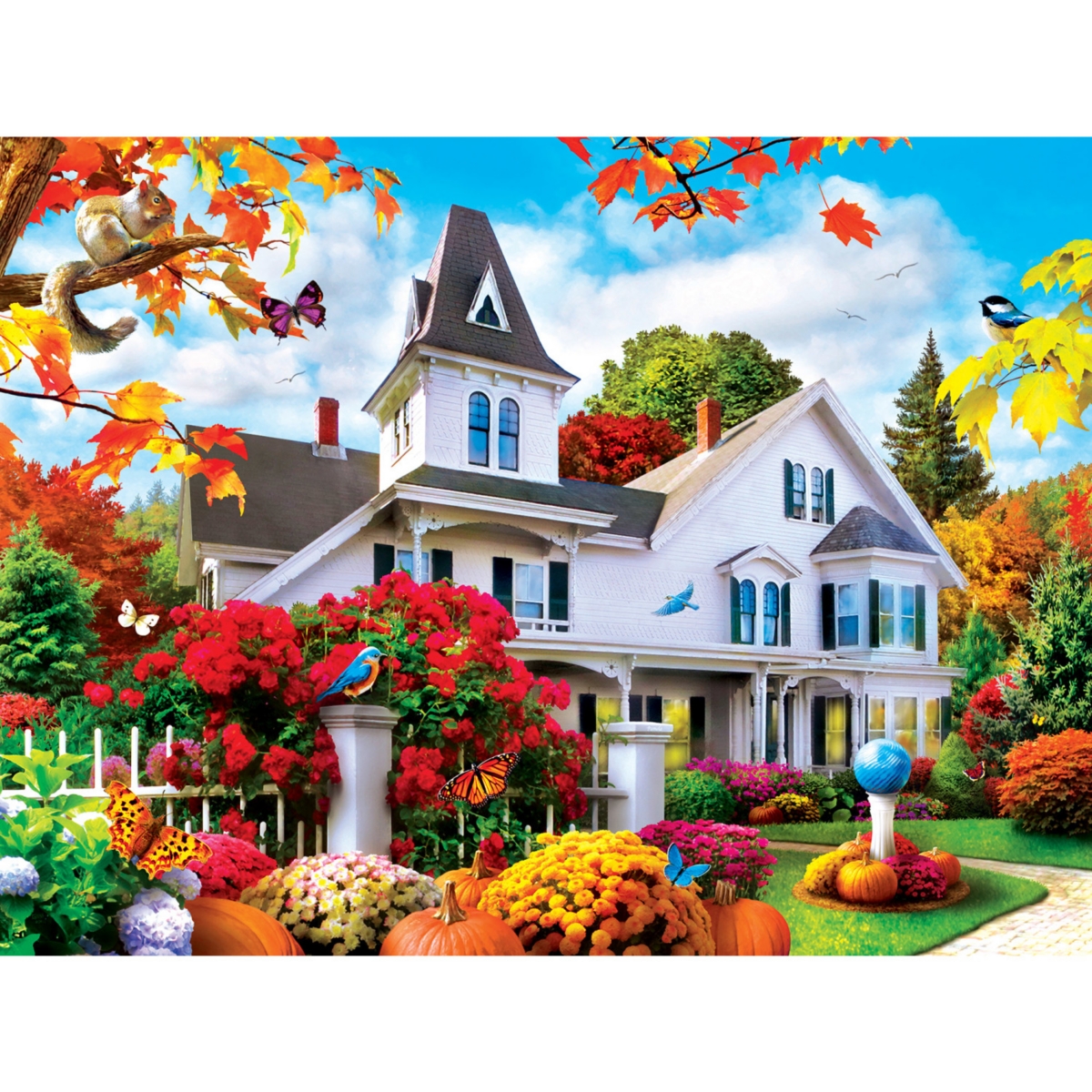 Masterpieces Memory Lane October Skies 300 Piece Ez Grip Jigsaw Puzzle
