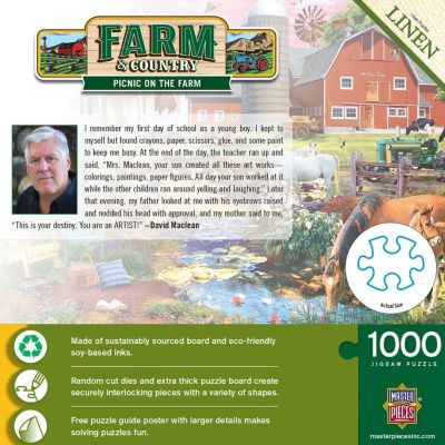 MasterPieces Farm & Country - Picnic on the Farm 1000 Piece Puzzle