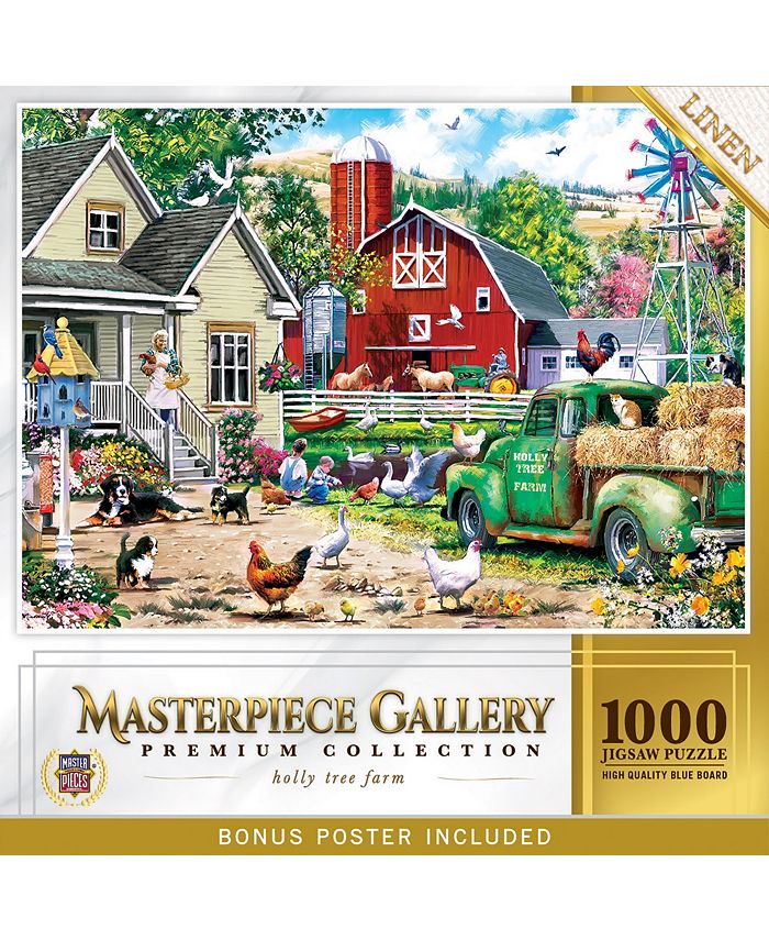 MasterPieces Puzzles MasterPiece Gallery Holly Tree Farm 1000 Piece