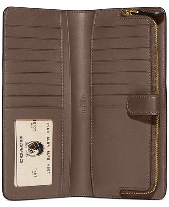 COACH Skinny Wallet in Refined Leather - Macy's