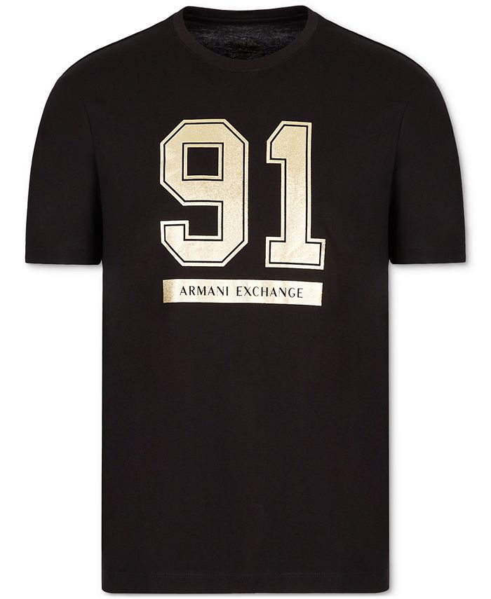 A|X Armani Exchange Men's Metallic 91 Logo Graphic T-Shirt & Reviews -  T-Shirts - Men - Macy's