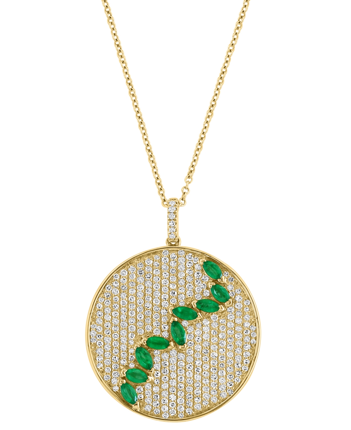 Effy Collection Effy Emerald (7/8 Ct. T.w.) & Diamond (11/10 Ct. T.w