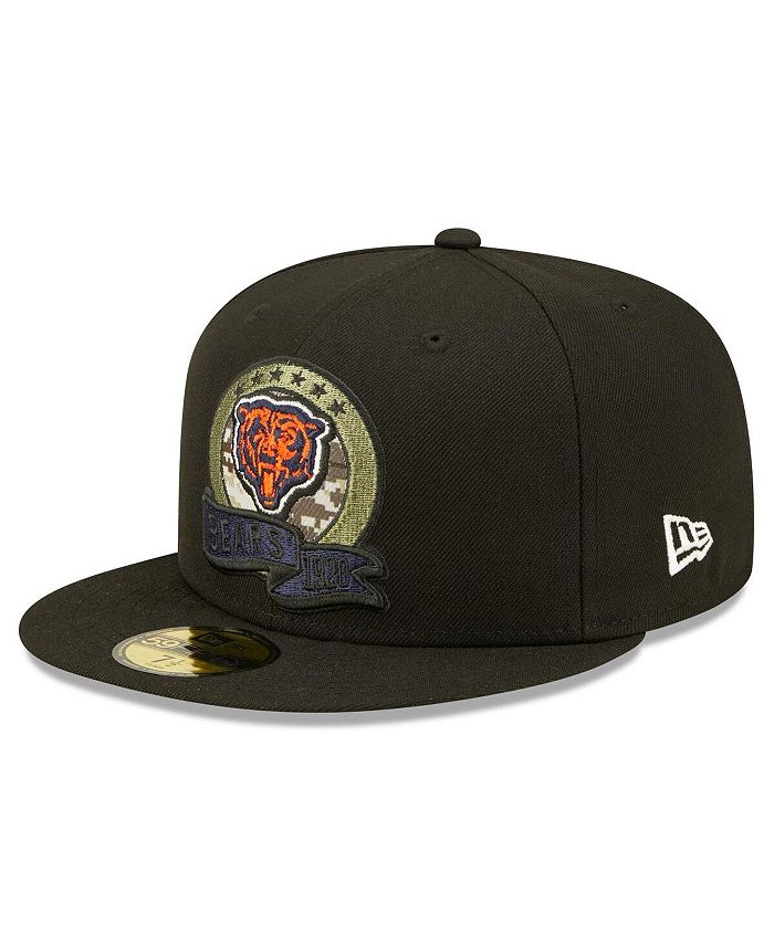 New Era Men's Black Chicago Bears 2022 Salute To Service 59FIFTY Fitted ...