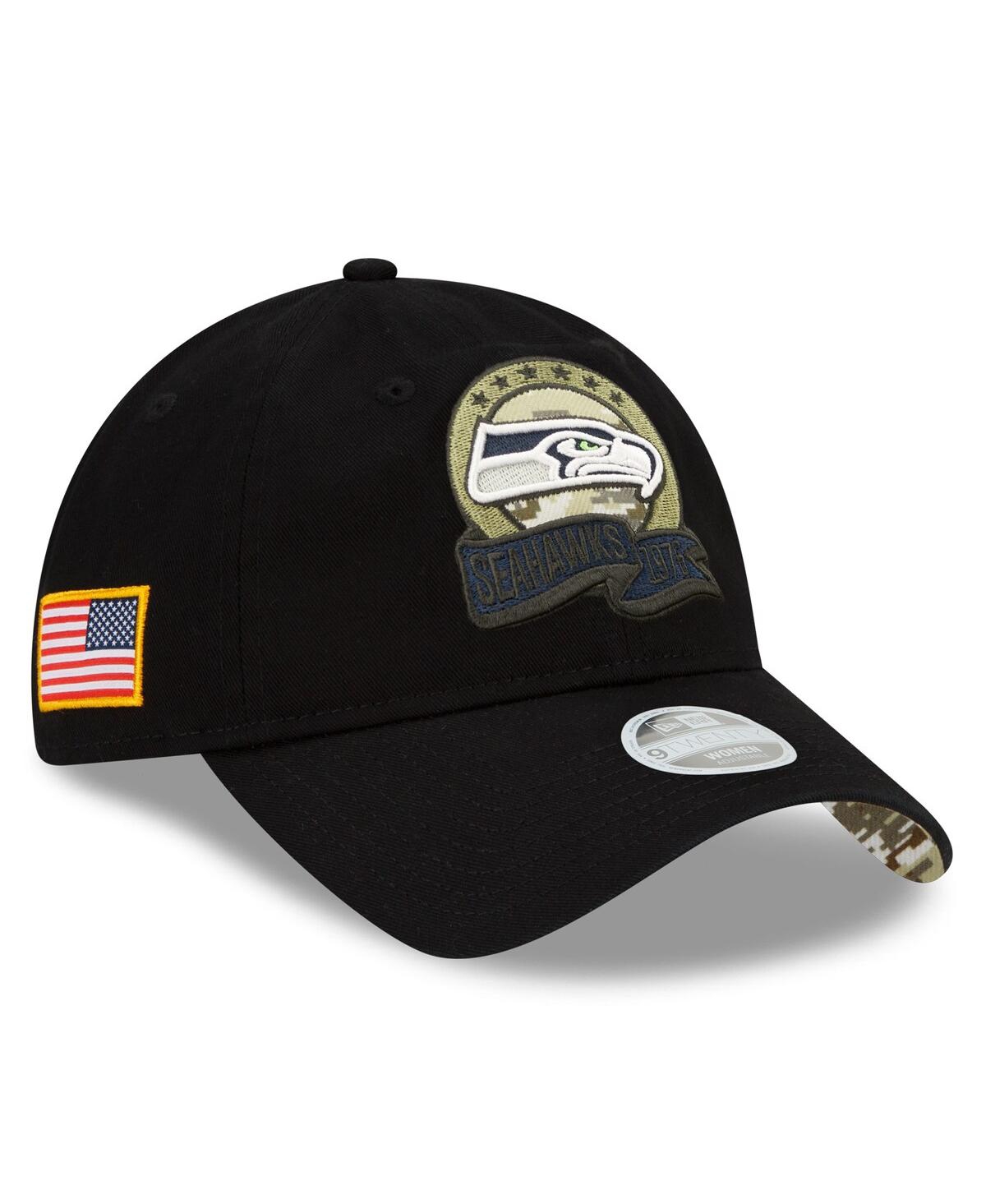 New Era Black Seattle Seahawks 2022 Salute To Service 9twenty ...