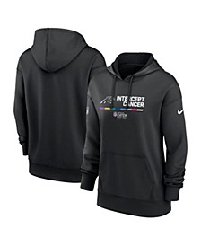 Women's Black Carolina Panthers 2022 NFL Crucial Catch Therma Performance Pullover Hoodie