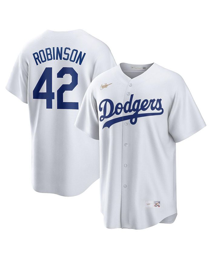 Nike Men's Jackie Robinson White Brooklyn Dodgers Home Cooperstown