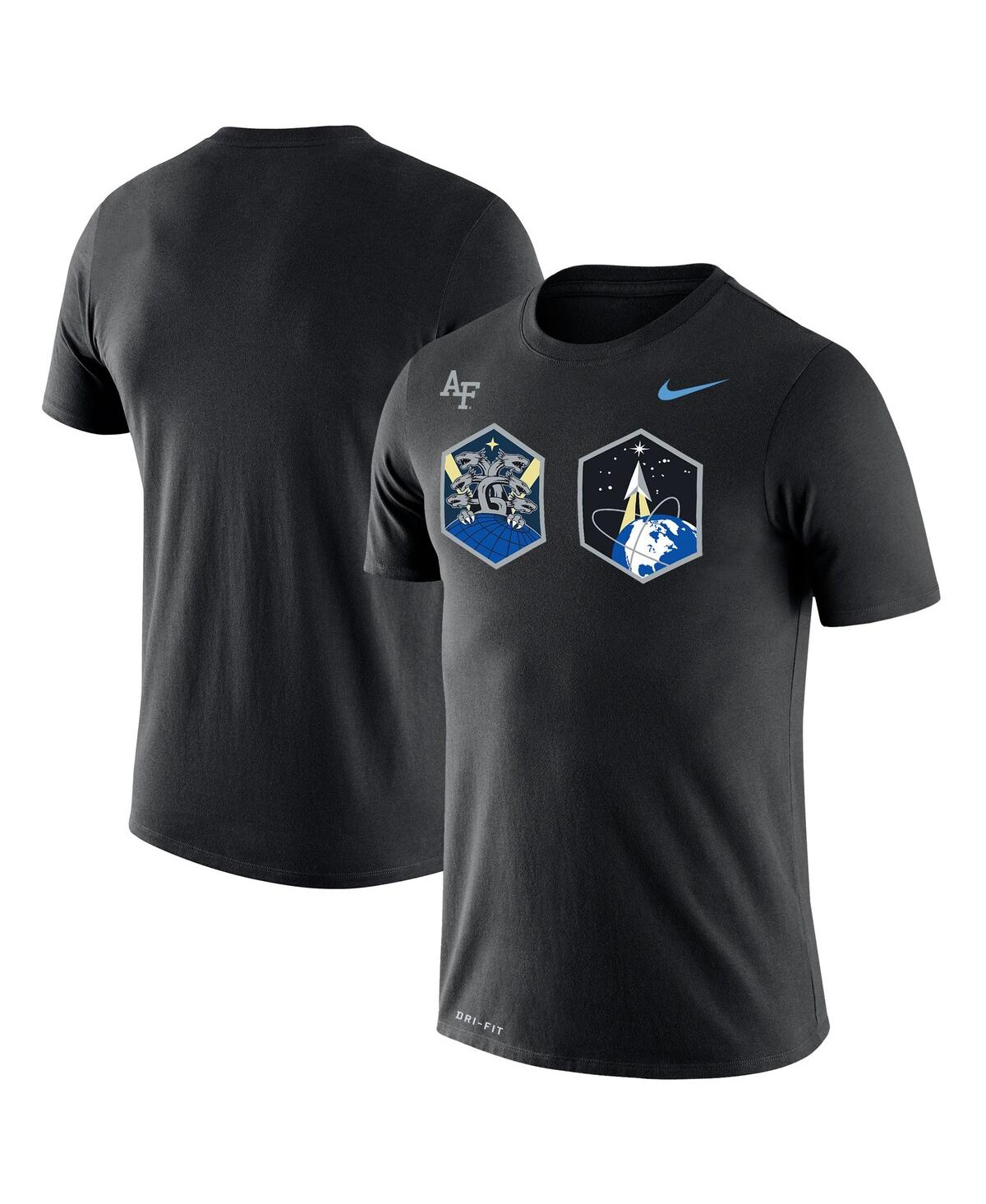 Men's Nike Black Air Force Falcons Space Force Rivalry Badge T-shirt