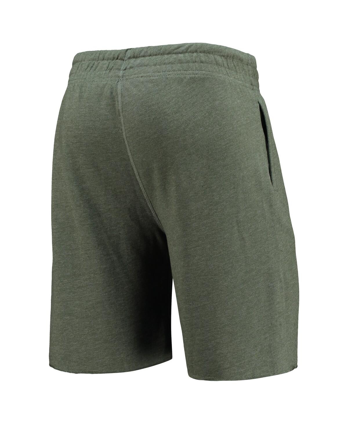 Concepts Sport Green Miami Marlins Mainstream Logo Terry Tri-blend Shorts In Green