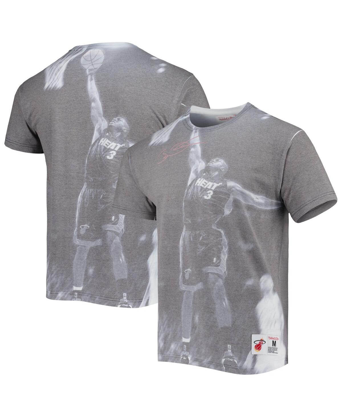 Mitchell & Ness Men's  Clyde Drexler Gray Houston Rockets Above The Rim Sublimated T-shirt In Gray