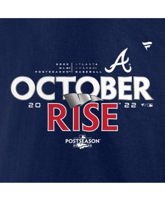 Men's Navy Atlanta Braves 2022 Postseason Locker Room T-shirt