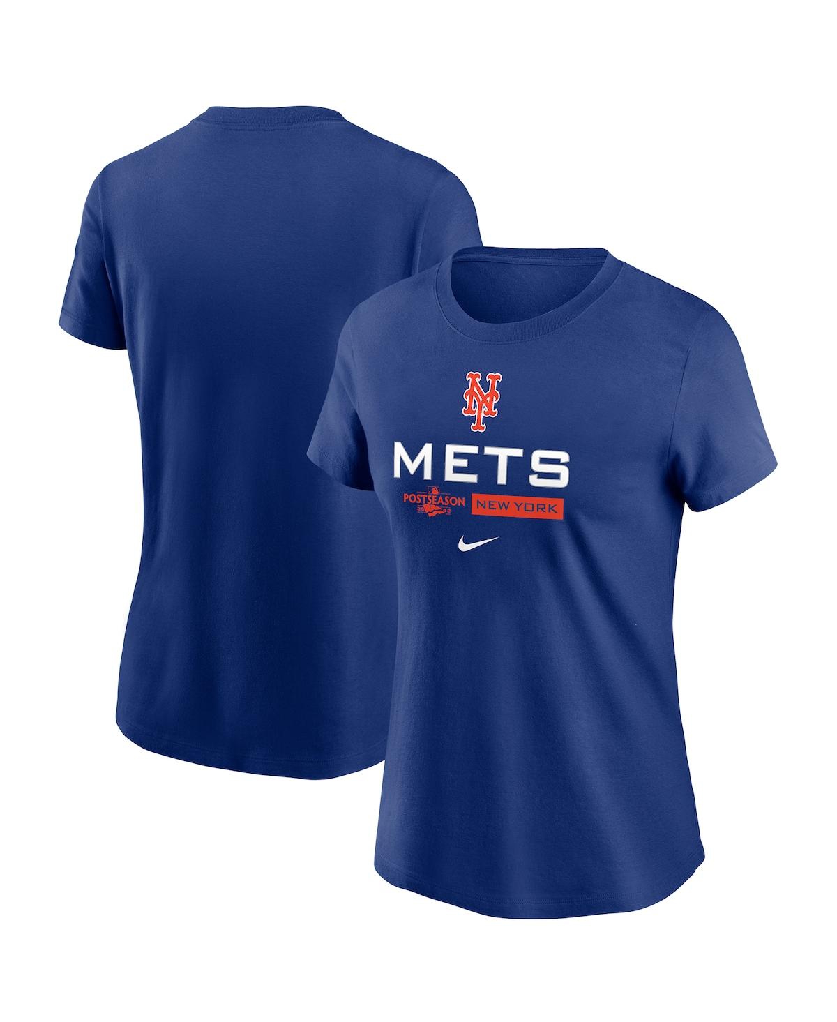 Women's Nike Royal New York Mets 2022 Postseason Authentic Collection Dugout T-shirt