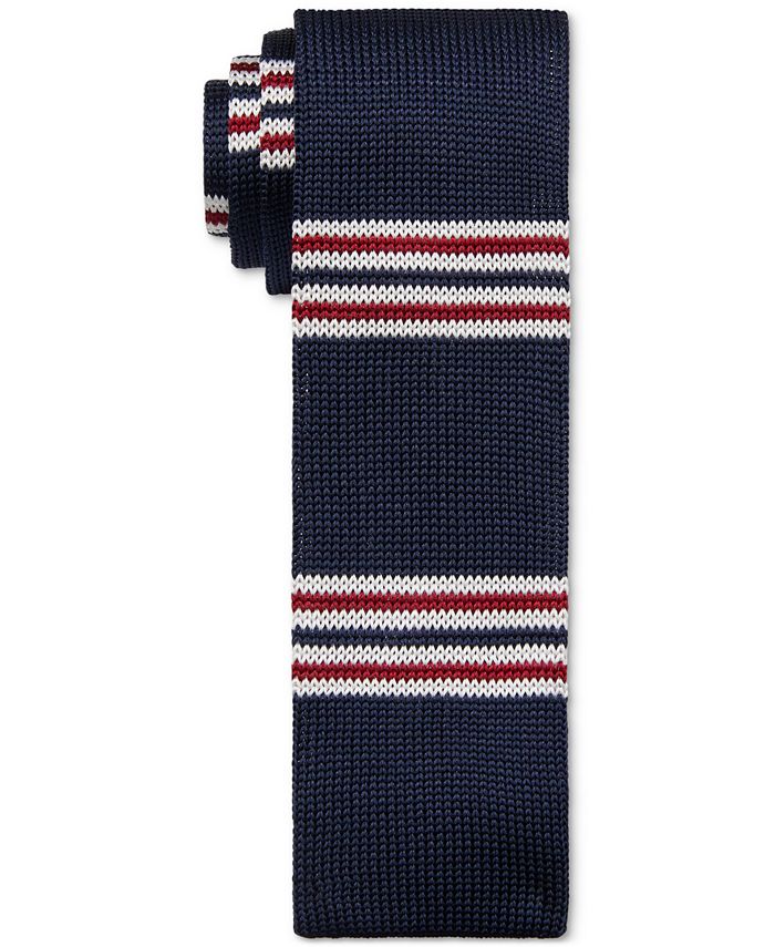 Tommy Hilfiger Men's Mont Classic Dot Stripe Tie Green Size Regular