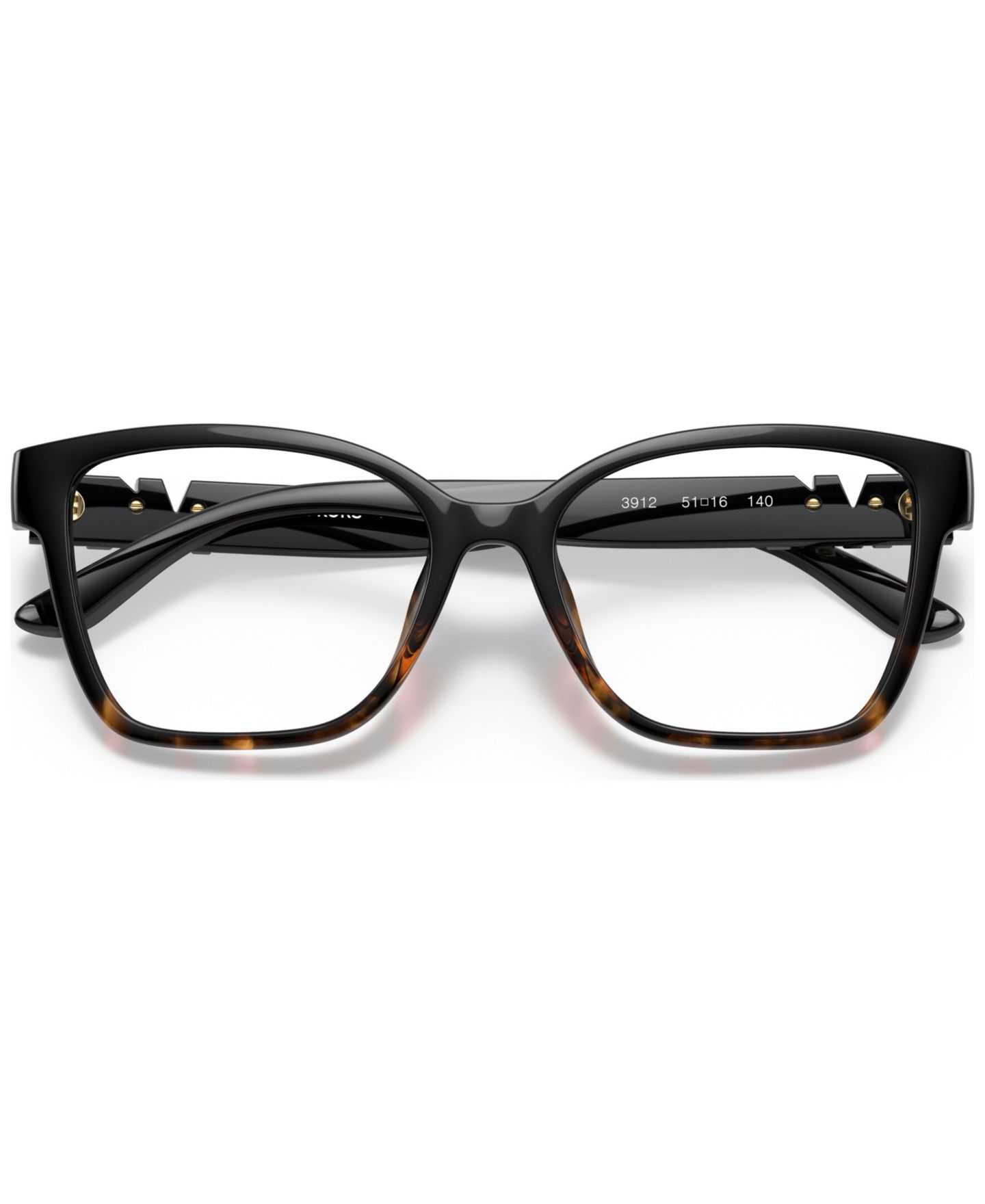 Женские очки Michael Kors Woman Square Plastic MK4094U Karlie I Eyeglasses, цвет: Чёрный / Черепаховый — фото 5