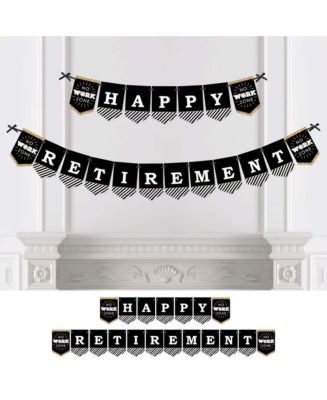 Happy Retirement - Retirement Party Bunting Banner - Party Decorations ...