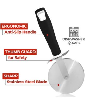 Stainless Steel Pizza Cutter Wheel with Comfortable Grip
