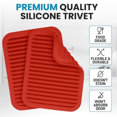 Silicone Trivets for Hot Pots and Pans - Multi-Purpose & Versatile Trivet Mat