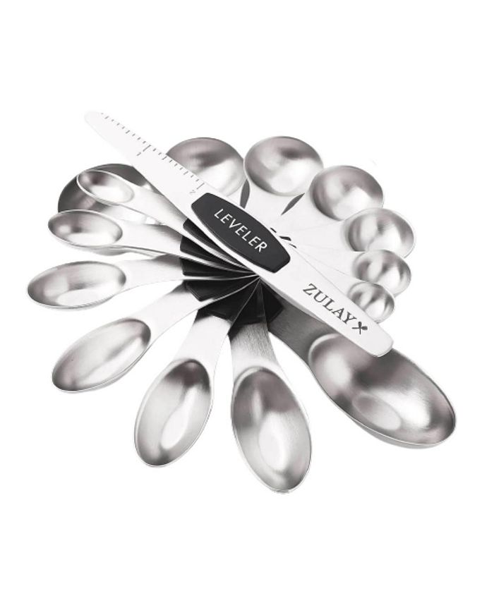 Zulay Kitchen Magnetic Measuring Spoons - White - 70 requests