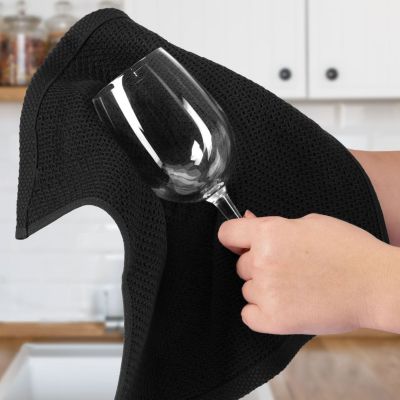 6 Pack Waffle Weave Reusable Cotton Kitchen Towels