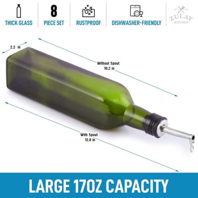 Olive Oil Dispenser Bottle For Kitchen - 2 Pc.