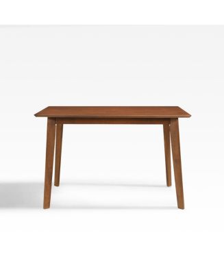 WestinTrends 47" Mid Century Modern Solid Wood Dining Room Table - Macy's