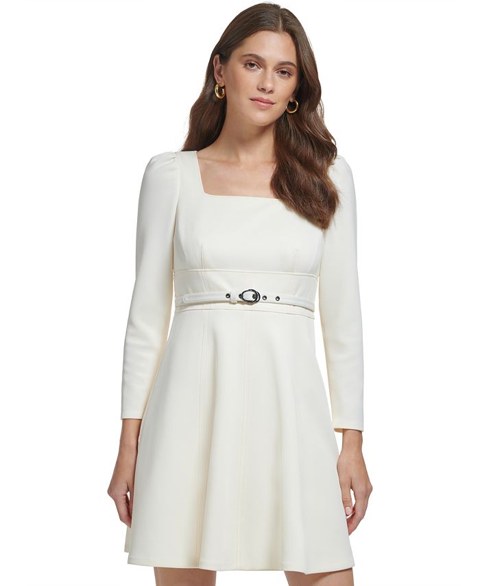Dkny white shop dress macys