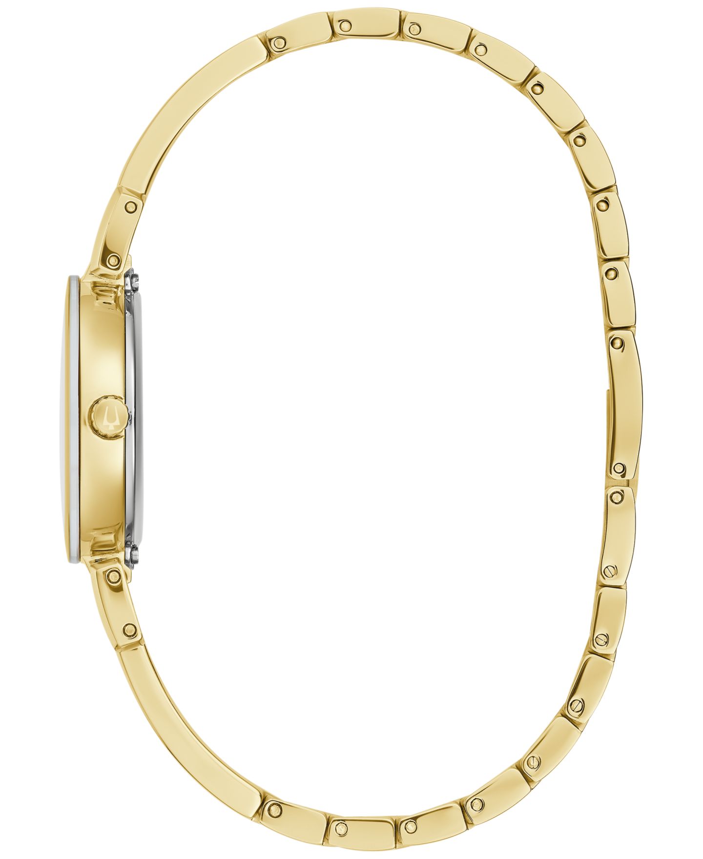Женские часы Bulova x Marc Anthony Modern Diamond Accent Gold Gold-Tone Stainless Steel Bangle Bracelet Watch 26mm — фото 2