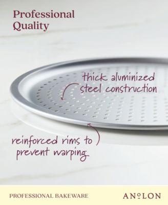 Pro-Bake Bakeware Aluminized Steel Perforated Pizza Pan, 14"
