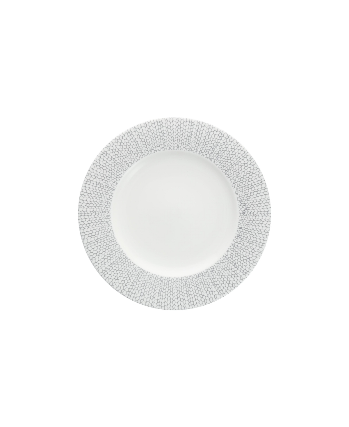 Fortessa Amanda Embossed Dinner Plates, Set Of 4 In Gray
