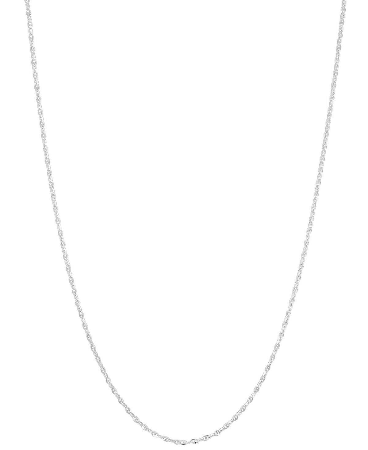 Giani Bernini Singapore Link 18" Chain Necklace, Created For Macy's In Silver