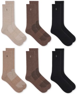 Men's 6-Pk. Performance Sport Crew Socks 