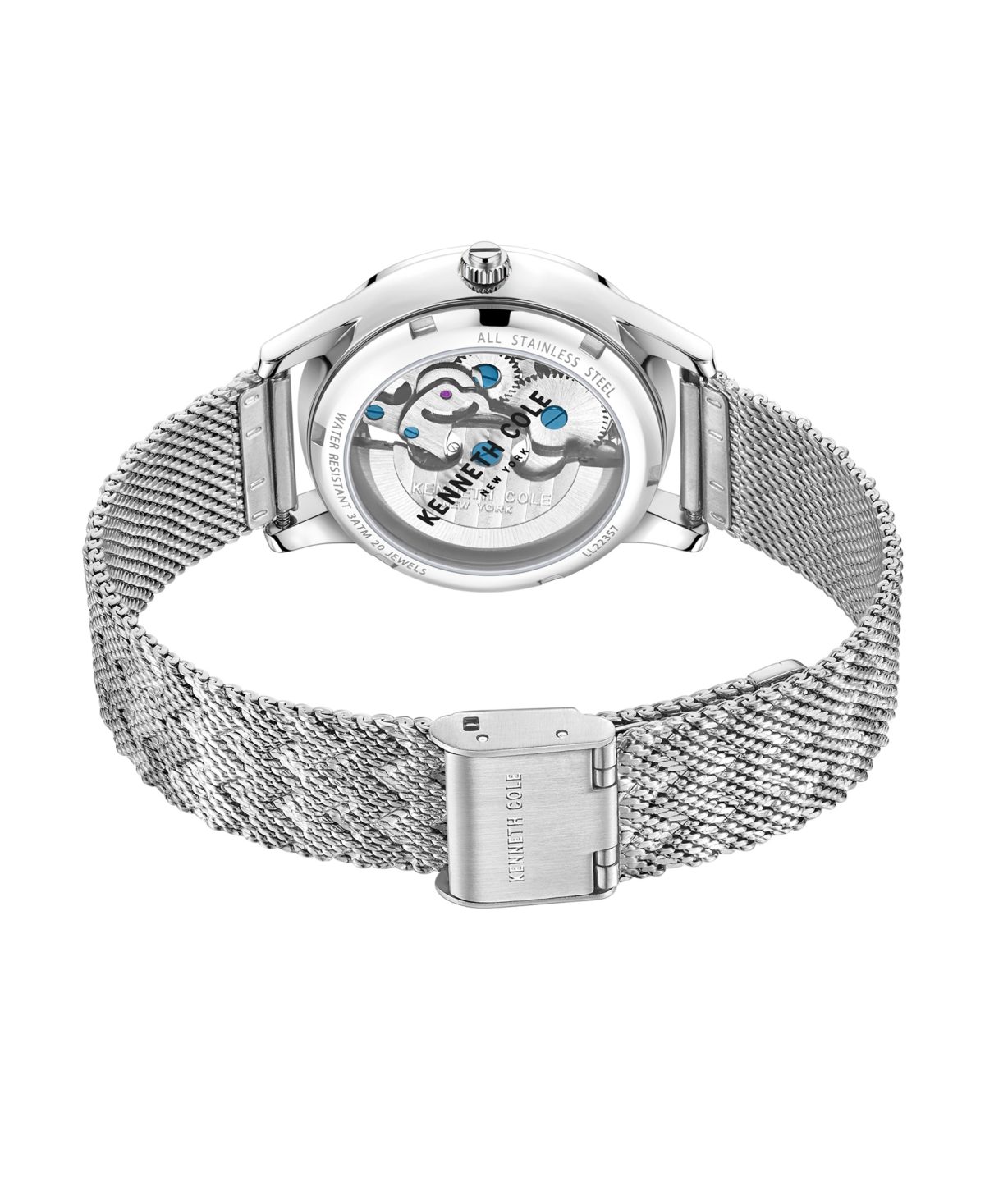Kenneth Cole New York Women's AutomaticTone Stainless Steel Mesh Bracelet Watch 36mm - Silver
