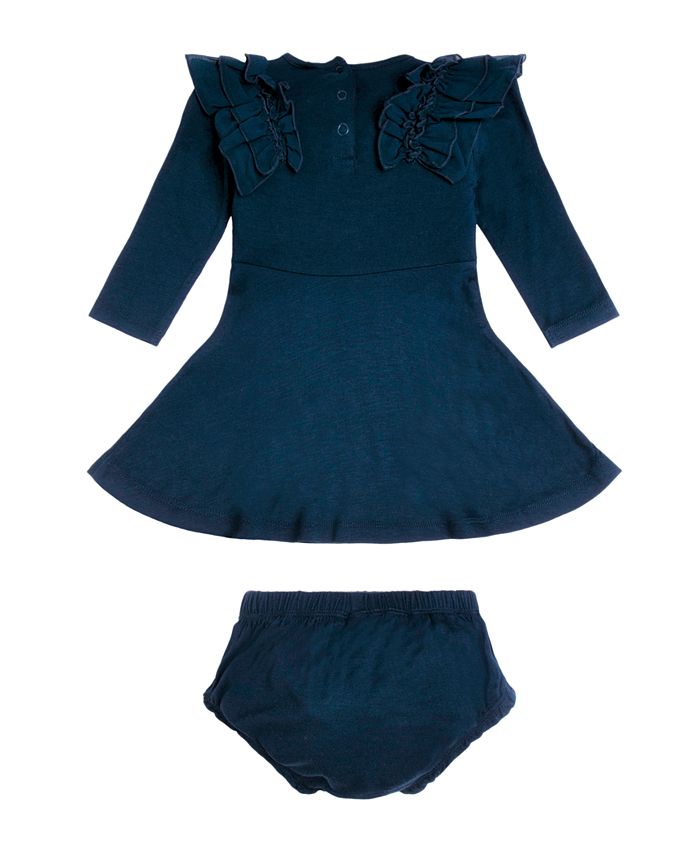 GUESS Baby Girls Sequin Applique Metallic Embroidered Logo Dress & Reviews Dresses Kids Macy's