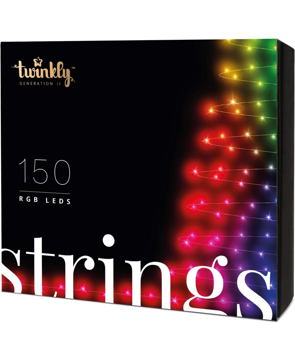 Twinkly App Controlled Led String Lights 150 Multi-Color Rgb Bulbs - Multi