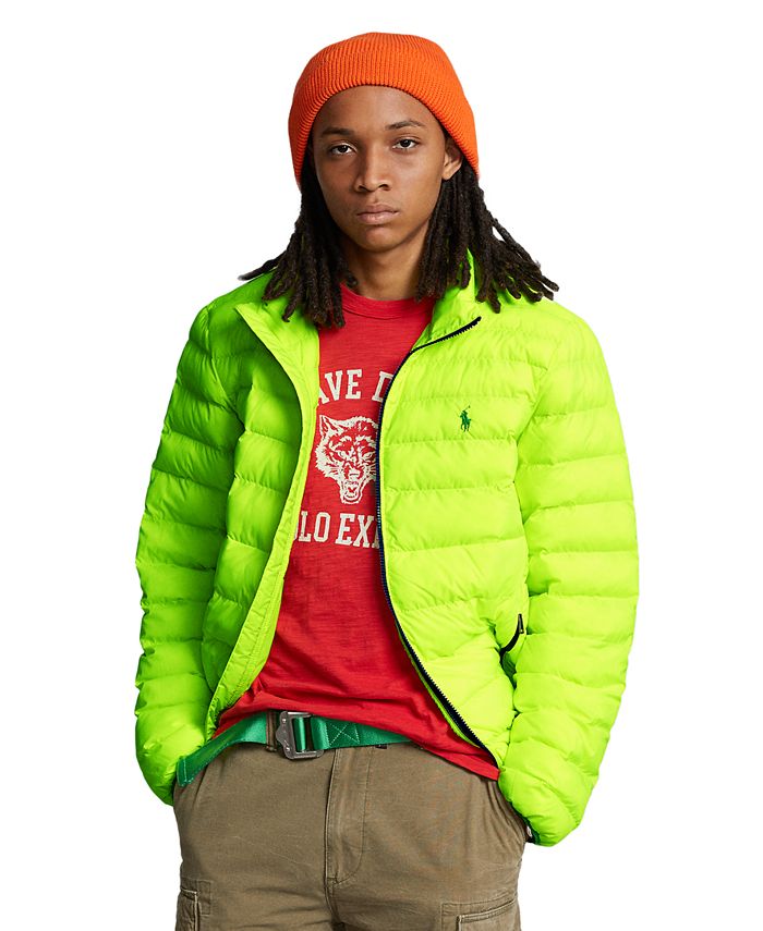 Polo Ralph Lauren Men's Neon Packable Water-Repellent Jacket & Reviews -  Coats & Jackets - Men - Macy's