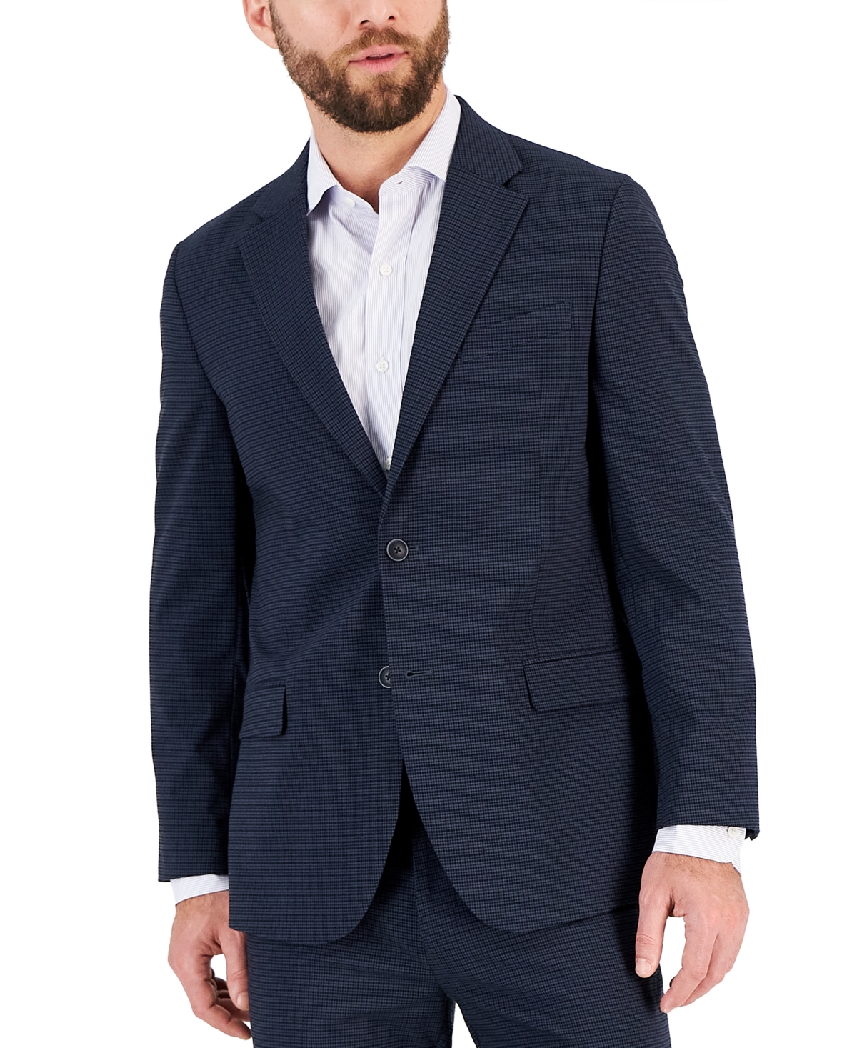 Nautica Mens Modern-Fit Bi-Stretch Fall Suit