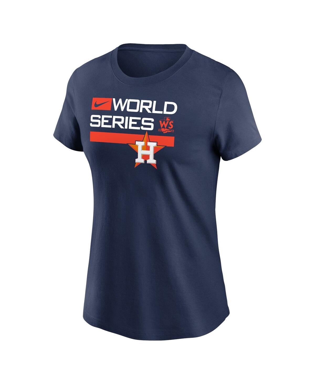 Shop Nike Women's  Navy Houston Astros 2022 World Series Authentic Collection Dugout T-shirt