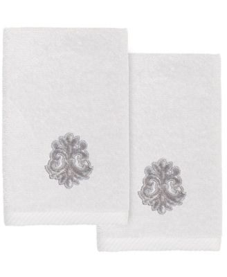 Turkish Cotton May Embellished 2-Pc. Fingertip Towel Set