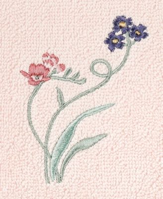 Turkish Cotton Stella Embellished 2-Pc. Fingertip Towel Set