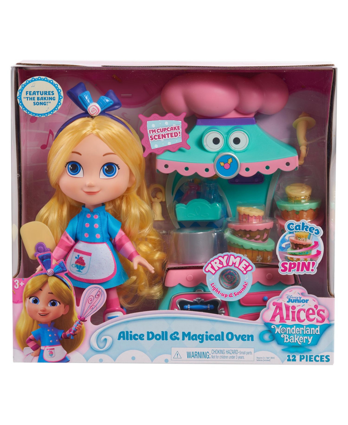 Alice's Wonderland Bakery Kids' Closeout!  Alice Doll And Magical Oven Set, 8 Piece In Multi