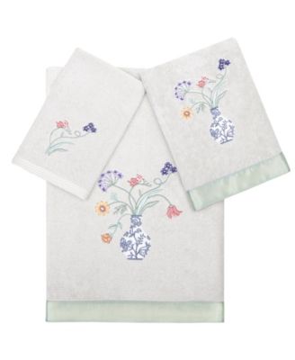 Turkish Cotton Stella Embellished 3-Pc. Bath Towel Set