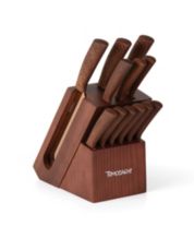 Cambridge Silversmiths Black And Copper 8 Pc. Knife Set With Block