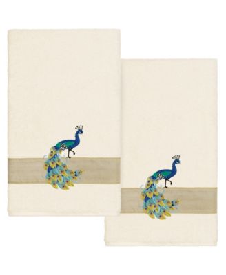 Turkish Cotton Penelope Embellished 2-Pc. Bath Towel Set