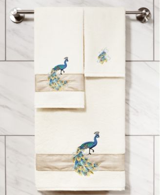 Turkish Cotton Penelope Embellished 2-Pc. Hand Towel Set