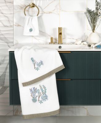 Turkish Cotton Aaron Embellished 3-Pc. Bath Towel Set