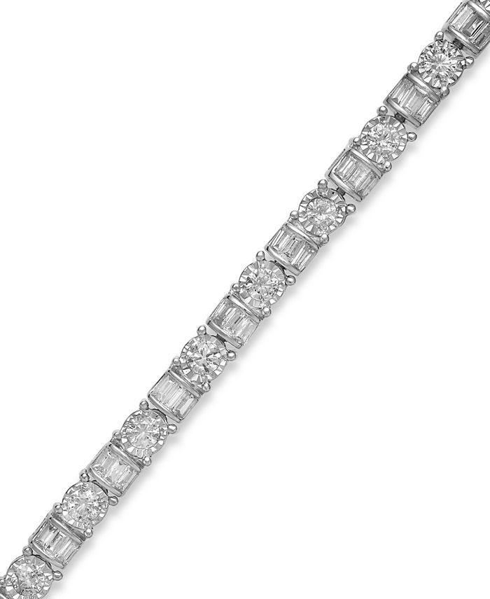 Macy's Diamond Bracelet in 14k White Gold (3 ct. t.w.) Macy's