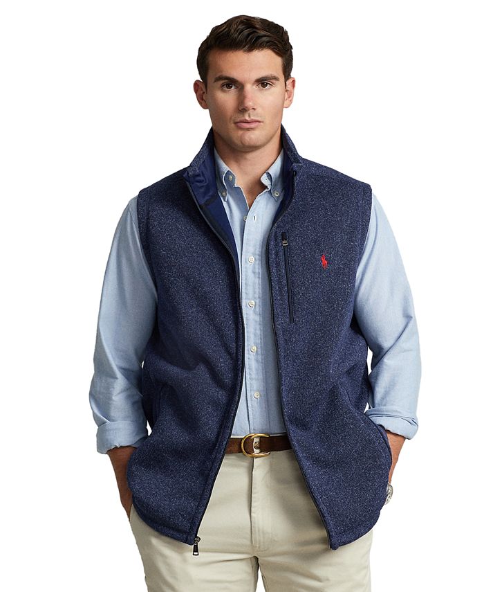 Polo Ralph Lauren Men's Big & Tall Fleece Vest & Reviews - Sweaters - Men -  Macy's