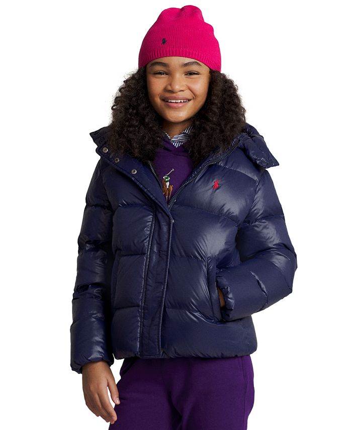 Polo Ralph Lauren Big Girls Water-Repellent Down Jacket & Reviews - Coats &  Jackets - Kids - Macy's