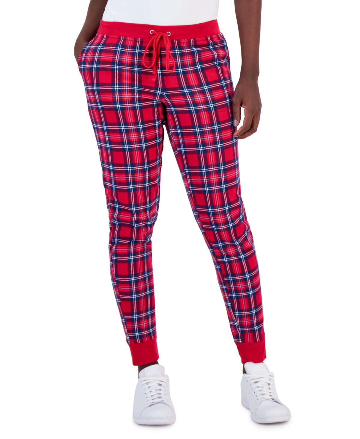 Charter Club Women's Printed Plaid Matching Jogger Pants, Created for Macy's