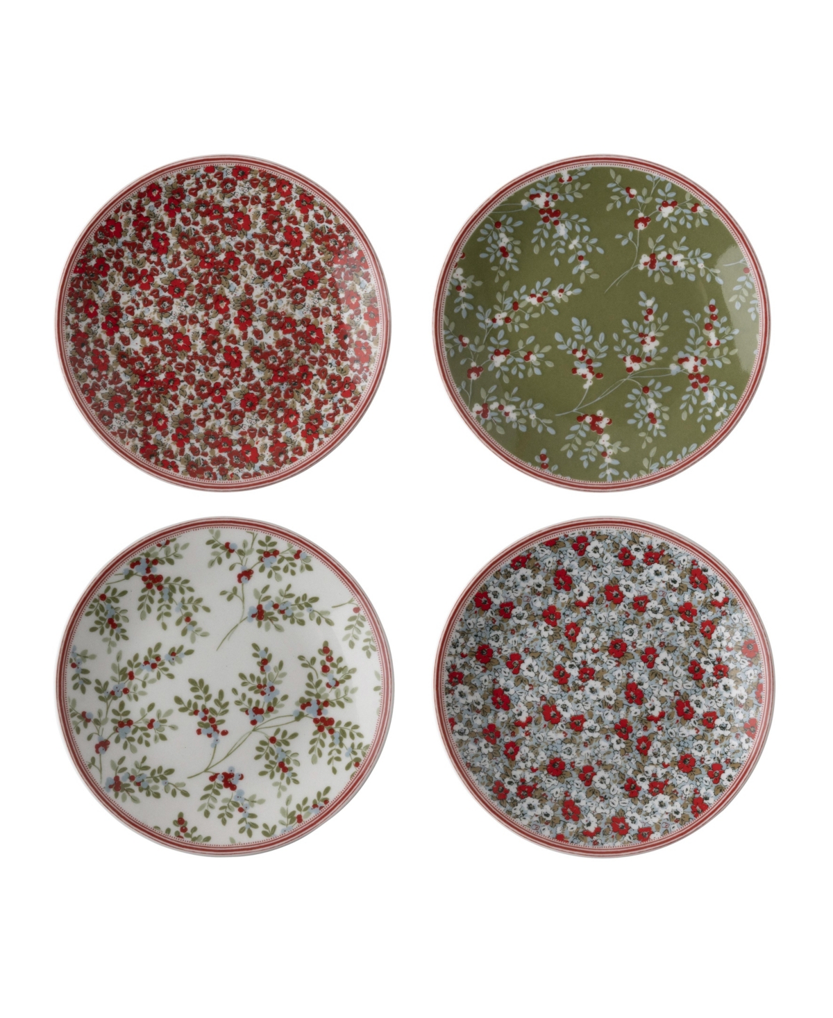 Laura Ashley Petit Plates Stockbridge Collectables Gift Set, 4 Piece In Mixed